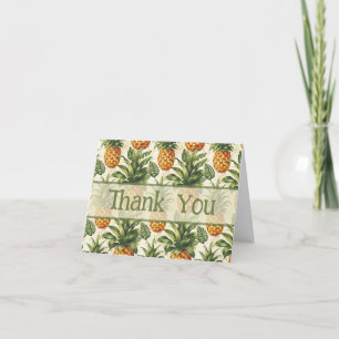 Tropical Pineapple Thank You Card