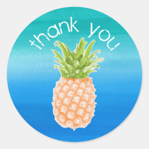 Tropical Pineapple Thank You Favour Sticker