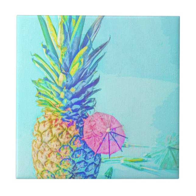 Tropical Pineapple Tile (Front)