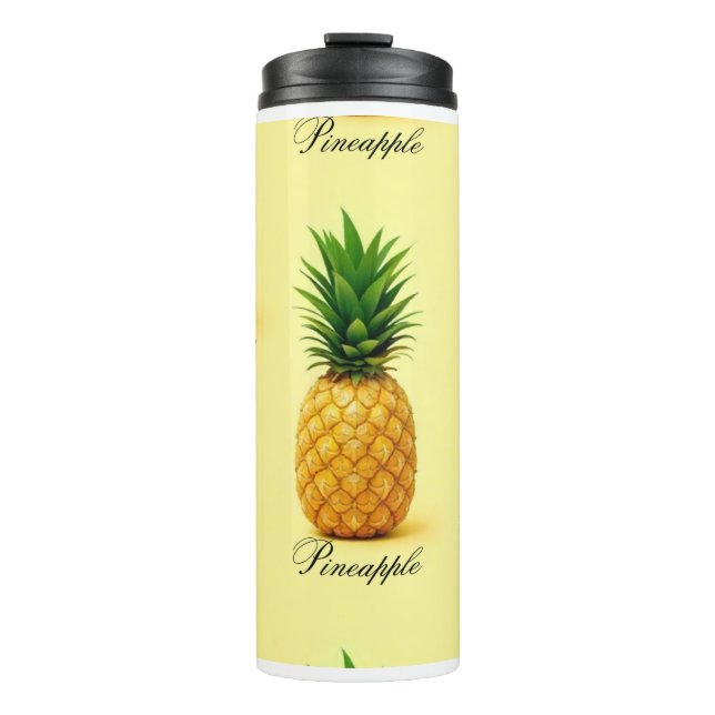 Tropical Pineapple Wash – Pineapple Pattern Thermal Tumbler (Front)