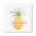 Tropical Pineapple Watercolor Personalised
