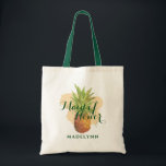 Tropical Pineapple Wedding Maid of Honour Tote Bag<br><div class="desc">Tropical Pineapple Wedding Bridesmaid or Maid of Honour Tote Bag. Would also be great for Mother of the Bride! To personalise further,  please click the "customise further" link and use the design tool to modify the design.  If you need assistance or matching items,  please contact us.</div>