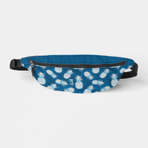 Tropical Pineapple with Name – Watercolor Style Bum Bags