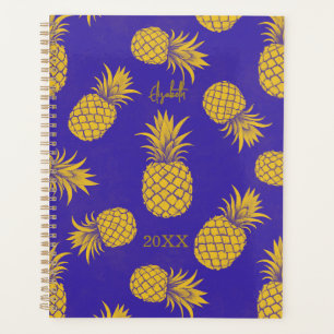 Tropical Pineapple with Name – Watercolor Style Planner