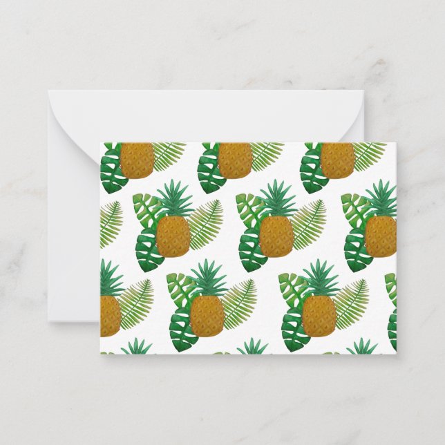 Tropical pineapples card (Front)