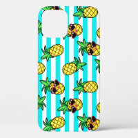 Tropical Pineapples: Retro Sunglasses Pattern.