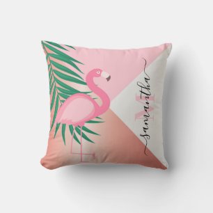 Tropical Pink Flamingo Cushion