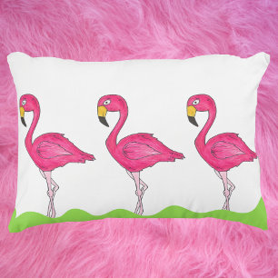 Tropical Pink Flamingo Flamingos Bird Pillow