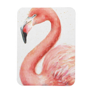Tropical Pink Flamingo Magnet