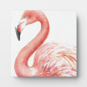 Tropical Pink Flamingo Plaque