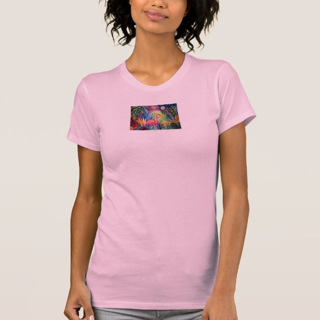Tropical Pink Flamingo Shirt (Front)