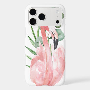 Tropical Pink Flamingo Watercolor