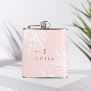 Tropical Pink Flask, Honor Miss Gift Hip Flask