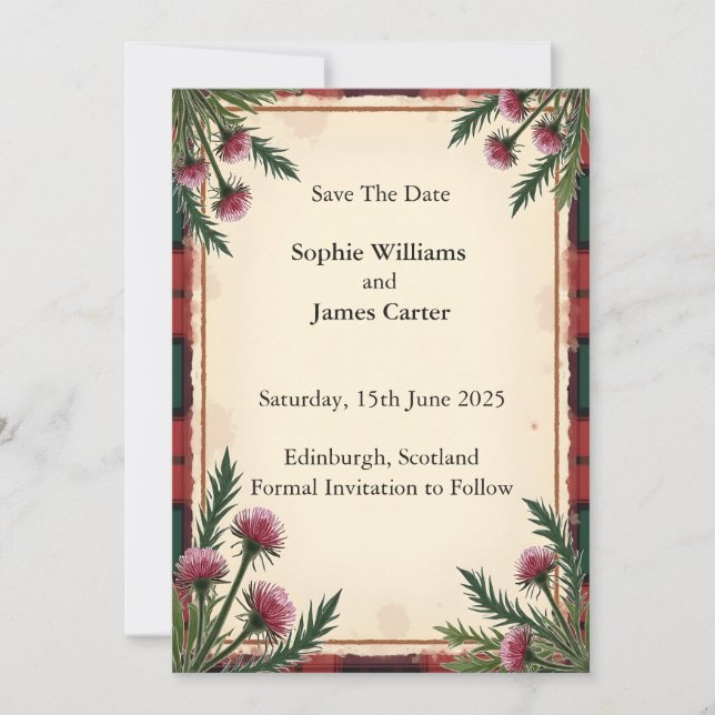 Tropical Pink Floral Save the Date (Front)