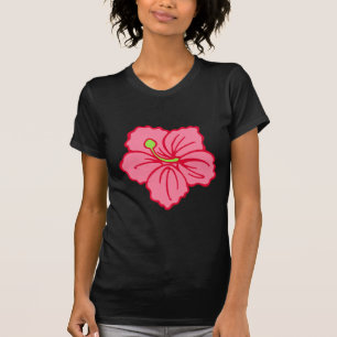 Tropical Pink Hawaii Hawaiian Flower T-Shirt Top