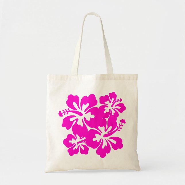 Tropical Pink Hibiscus Bag (Front)