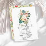 Tropical Pink Hibiscus Botanical Bat Mitzvah Invitation<br><div class="desc">Invite loved ones to a meaningful celebration with this tropical bat mitzvah invitation. Designed with a star of David surrounded by pastel hibiscus,  plumeria,  anthurium,  and protea,  it offers a unique blend of faith and natural beauty. Perfect for a peaceful and joyful day surrounded by beauty and love.</div>