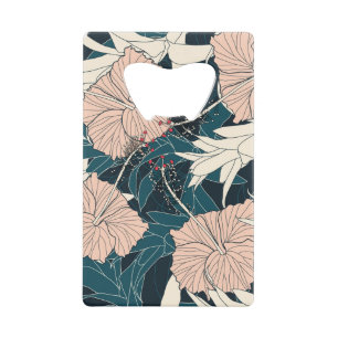 Tropical pink hibiscus, dark background