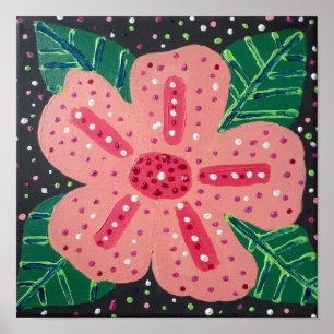 Tropical Pink Hibiscus  Poster