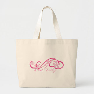 Tropical Pink Large Tote Bag