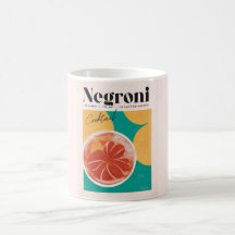 Tropical Pink Negroni Cocktail Retro
