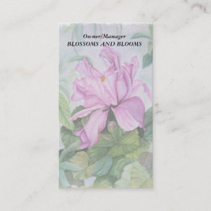 TROPICAL PINK ORCHID CUSTOMIZABLE BUSINESS CARDS