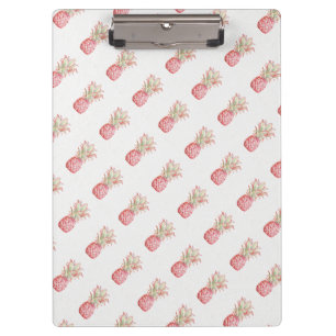 Tropical   Pink Pineapple Clipboard