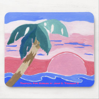 Tropical Pink Sunrise Mousepad