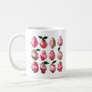 Tropical Pitaya Watercolor Art Coffee Mug