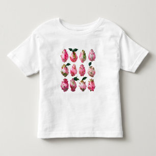 Tropical Pitaya Watercolor Art Toddler T-Shirt