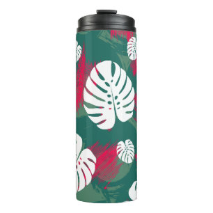 Tropical Plant Illustration Thermal Tumbler