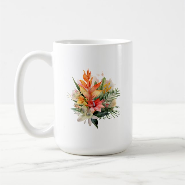 Tropical Plant Mug (Left)