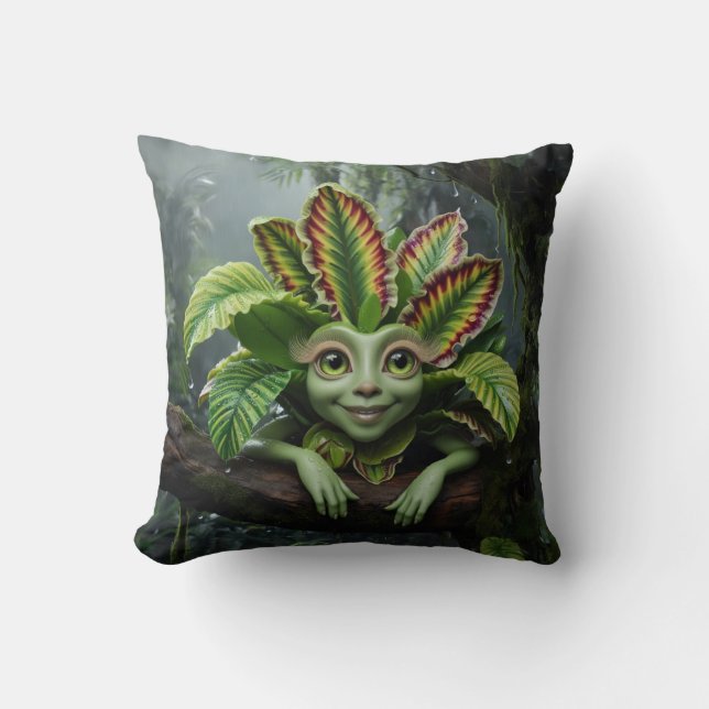 Tropical Plant Pillow (Front)