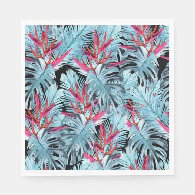 Tropical plants 1 napkin (Front)