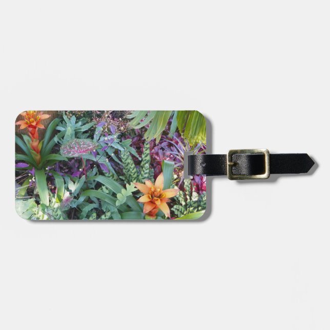 Tropical Plants and Bromeliad Bag Tag (Front Horizontal)