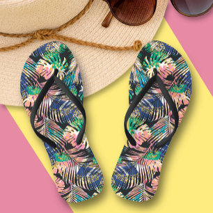 Tropical Plants Flip Flops