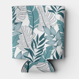 Tropical Plants Leaves Vintage Wallpaper. Can Cooler