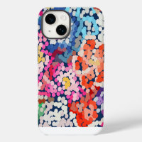 Tropical Plumeria Dotted Spotted Flowers Abstract