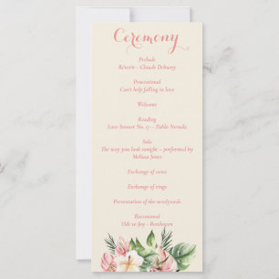 Tropical Plumeria & Flamingo Lily Floral Program