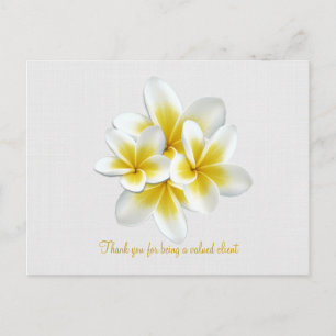 Tropical Plumeria Floral Customer Gift Card