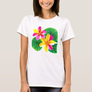 Tropical Plumeria Flowers T-Shirt