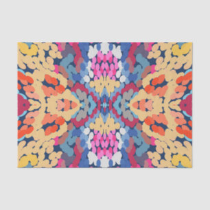 Tropical Plumeria Spotted Flowers Tile Pattern  Tissue Paper