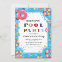 Tropical Pool Party Nicole 9th Birthday 2026