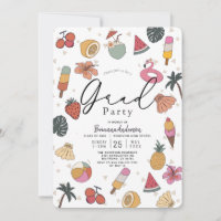 Tropical Pool Summer Items Photo Graduation