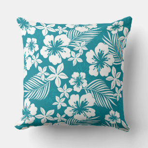 Tropical Print Accent Pillow