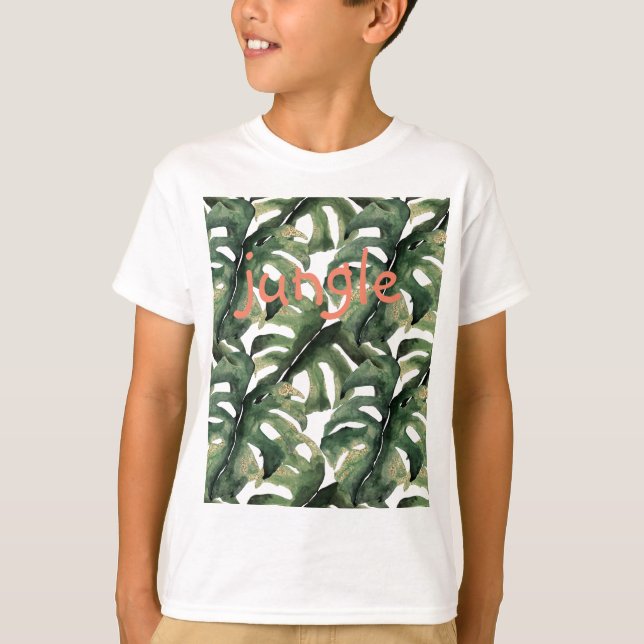 Tropical print in watercolor T-Shirt (Front)