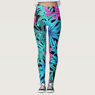 Tropical Print Leggings