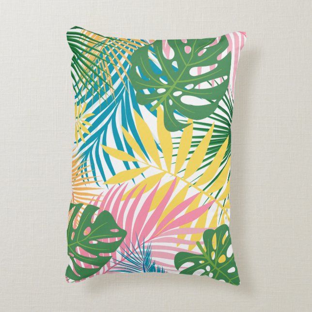 Tropical Print Pillow (Back(Vertical))