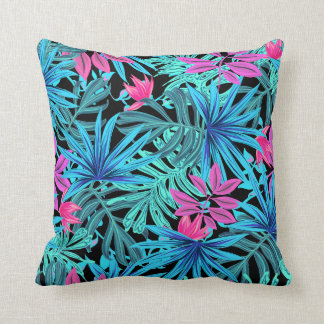 Tropical print pillow