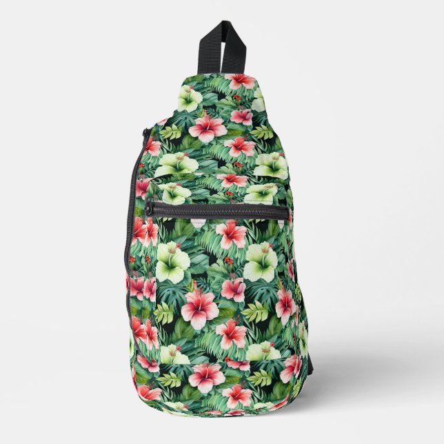 Tropical Print Sling Bag (Front)